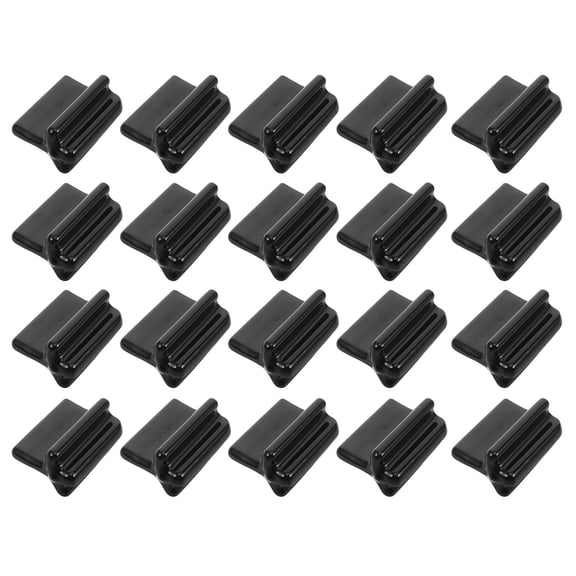 Amosfun 20pcs T Post Fence Cap Black Plastic Protector for Farm Garden Posts