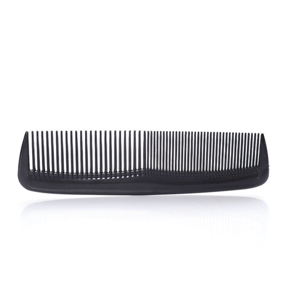 Amosfun 24Pcs Fine Tooth Comb Men Plastic Black for Beard Brushing Shower