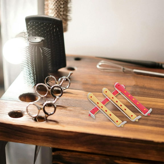 Amosfun 24Pcs Portable Hair Curlers Assorted Color for Easy Hair Styling