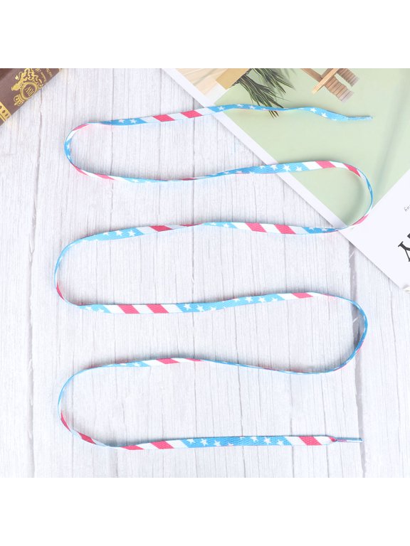 2Pair Flat Polyester Shoe Strings for Jogging Hiking Boots and Casual Footwear