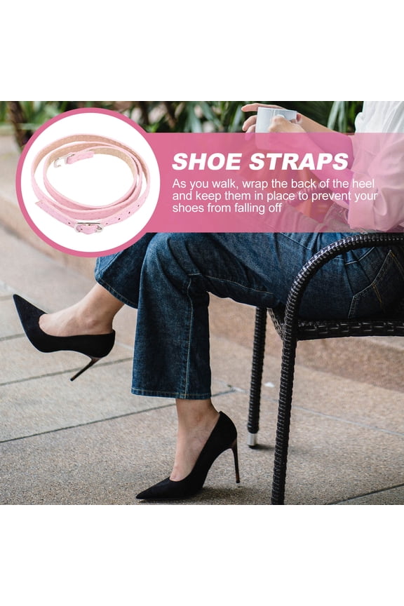 2Pairs Pink Shoe Strap Extender for Heels Durable Replacement Shoe Straps Accessory