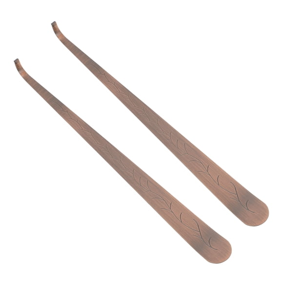 Amosfun 2Pcs Aromatherapy Candle Wick Tool Red Bronze Stainless Steel for Efficient Candle Maintenance