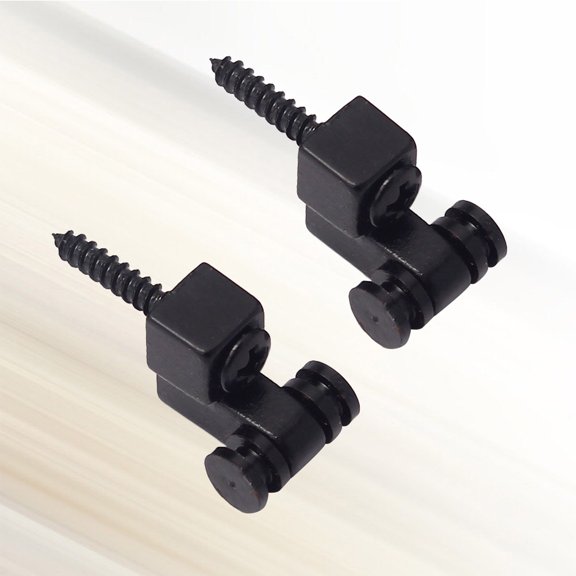 Amosfun 2Pcs Bass String Retainer Black Guitar Roller String Retainers for Prevent String Wear and Guitar Maintenance