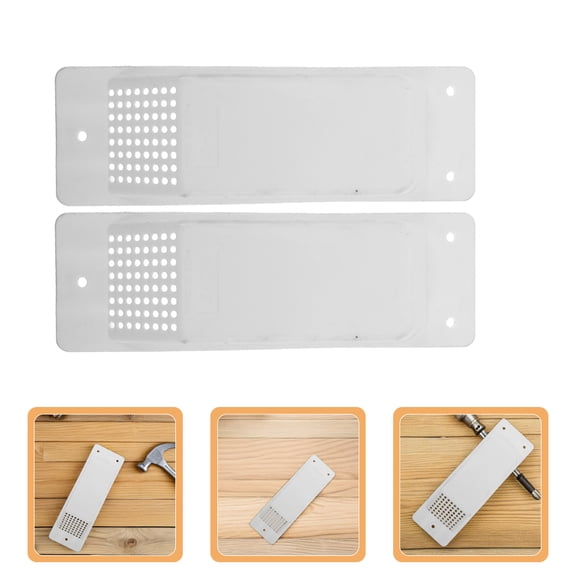 Amosfun 2-Pack White ABS Plastic Cargo Container Ventilation Caps Air Vents for Pressure Balancing Trucks