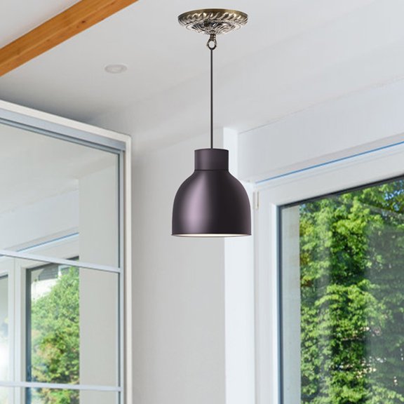 Amosfun 2Pcs Decorative Pendant Light Canopy Vintage Metal Ceiling Light Plate with Hook