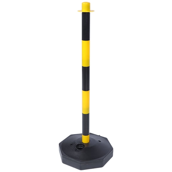 Amosfun 2Pcs Durable Plastic Warning Columns Traffic Cones with Hollow Base for Stability