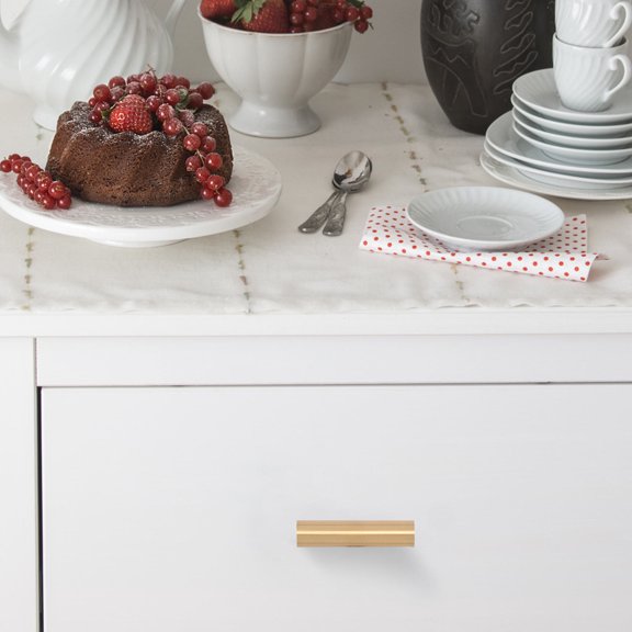 Amosfun 2-Pack Brass Cabinet Knobs with Vintage Style, Easy to Install for Kitchen, Bathroom, Vanity, and Home Furniture