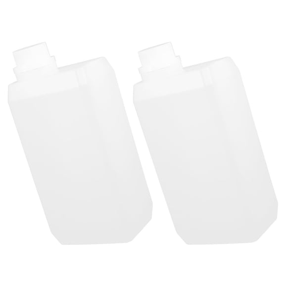 Amosfun 2Pcs Empty Bottles with Caps Hdpe Plastic Jugs for Liquids Storage 1000Ml