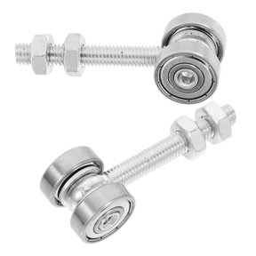 Amosfun 2-Pack Sliding Door Roller Assembly, Plated Hardware, Easy to Install Replacement Parts