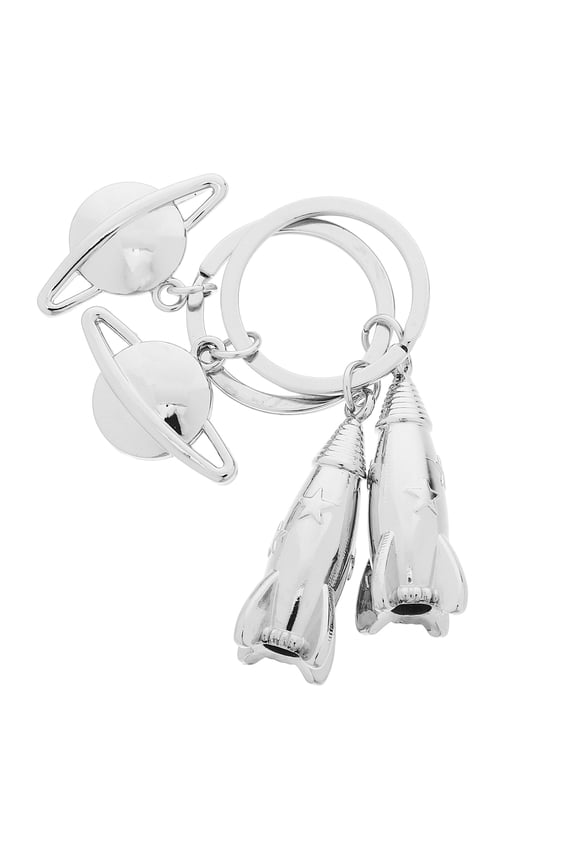 2Pcs Key Chain Zinc Alloy Decorative Hanging Pendant for Bags and Keys