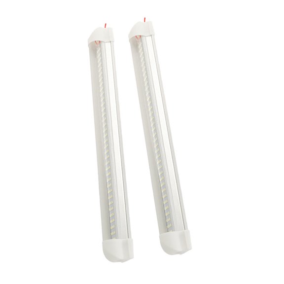 Amosfun 2Pcs Low Energy White LED Light Tube for Car Van Truck Interior Lighting