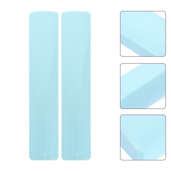 Amosfun 2Pcs Plastic Painting Paperweights in Blue for Office Desk and Special Event Decor