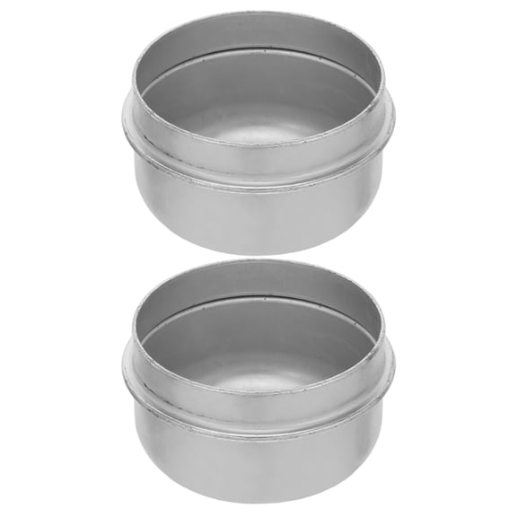 Amosfun 2-Pack Plated Trailer Grease Caps Axle Bearing Dust Covers Construction for Trailer Maintenance