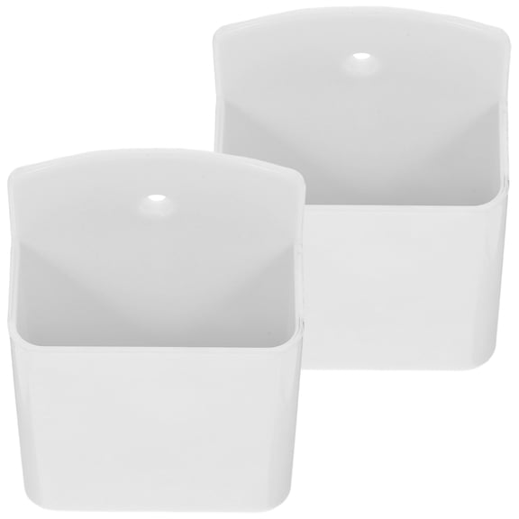 Amosfun 2Pcs Remote Holder Organizer ABS Wall Mounted for Small Items in Office