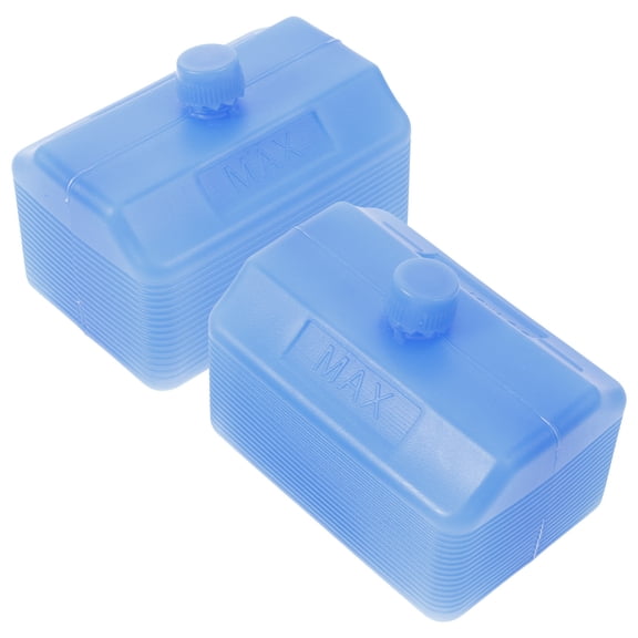 Amosfun 2Pcs Reusable Blue Ice Packs for Portable Small Refrigerator Enhanced Cooling