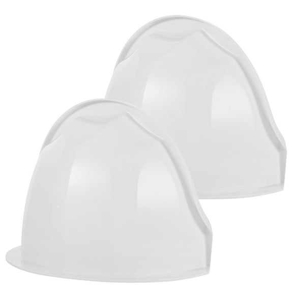 Amosfun Security Camera Protective Dome 2Pcs Camera Protector Cover ABS White Rain Protection Various Outdoor Scenes