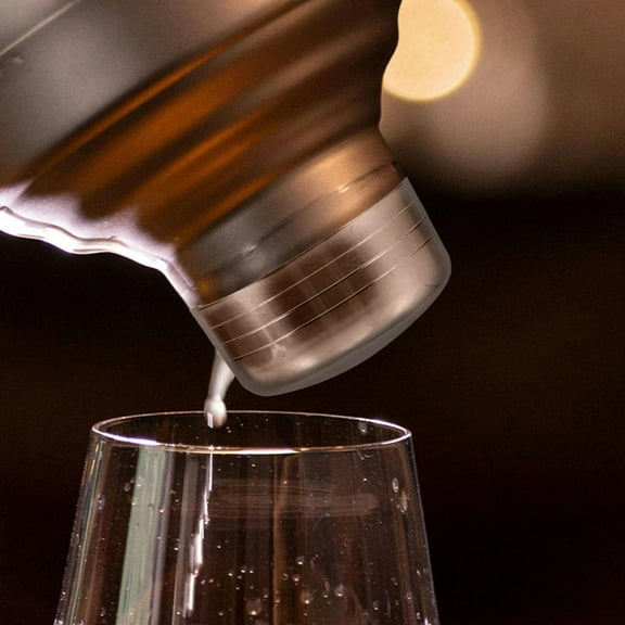 Amosfun 2Pcs Sleek Stainless Steel Shaker Cup Covers Anti Splash Refreshment Lid