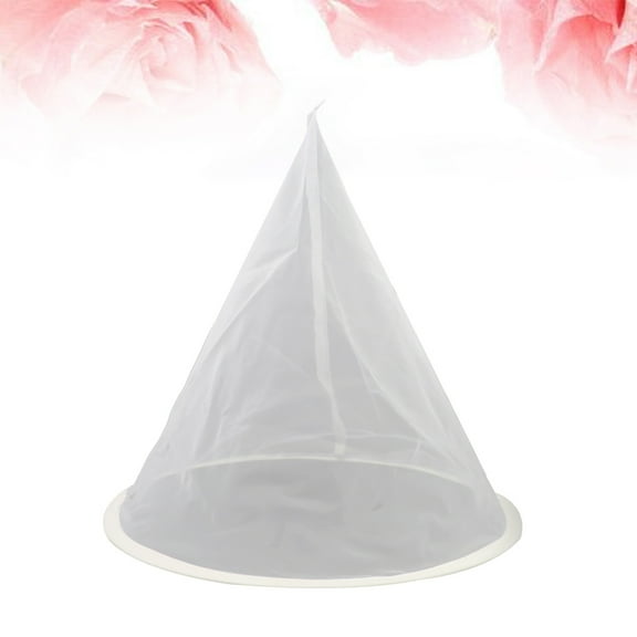 Amosfun 2Pcs White Mesh Honey Filter Net Gauze for Easy Cleaning Kitchen Use