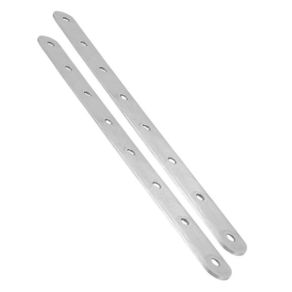 Amosfun 2Pcs Flat Stainless Steel Brackets for Wood Straight Plate Connectors with Easy Installation