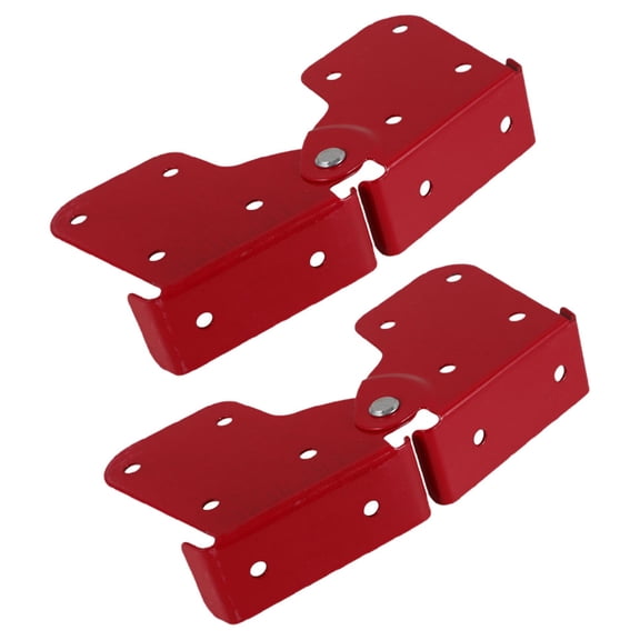 Amosfun 2Pcs Step Ladder Hinge Replacement Kit Red Folding Ladder Accessory with Easy Installation