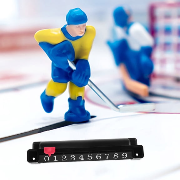 Amosfun 2Pcs Table Hockey Score Box Black Plastic Scoring Unit for Theme Parks and
