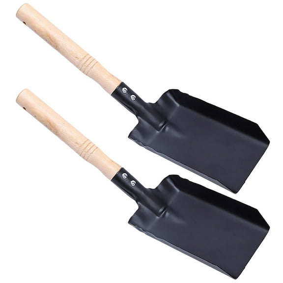 Amosfun 2Pcs Black Multifunctional Shovel Digging Tools for Gardening Homeowners