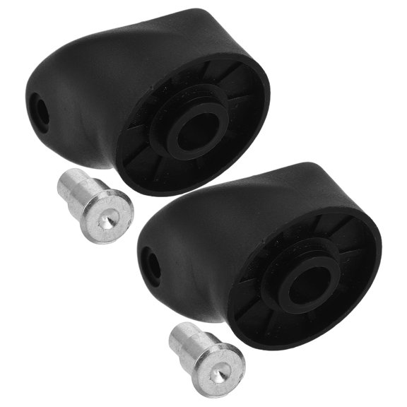 Amosfun 2Pcs Wide Plastic Suitcase Wheel Base Plate for Stable DIY Luggage Caster Installation