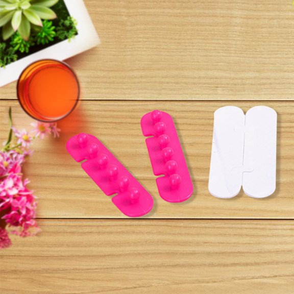 Amosfun Cable Organizer Assorted Color ABS Material for Organizing and Tidy Desk 2Pcs