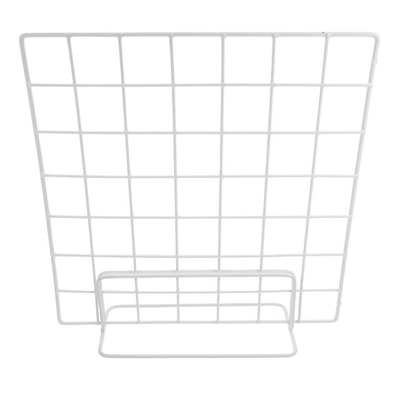 Amosfun 2pcs Partition Rack Grid Display Rack Iron Wire Photo Hanging Storage Holder for Home Office