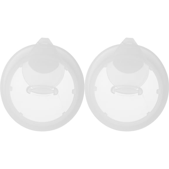 Amosfun 2-Pack Clear Plastic Replacement Pitcher Lids for Juice Containers, Household Accessories, Easy to Use and Clean