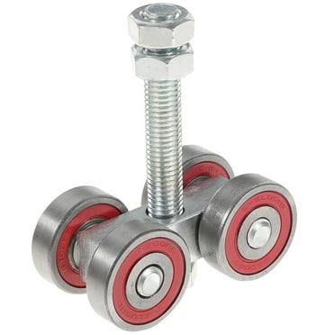 Beam Trolley Set - 4 Wheel Roller System For Strut Channel Installation (2-Pack, Silver)