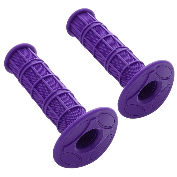 Amosfun 2Pcs Versatile Purple Handlebar Grips for Atv Motorcycle Dirt Control