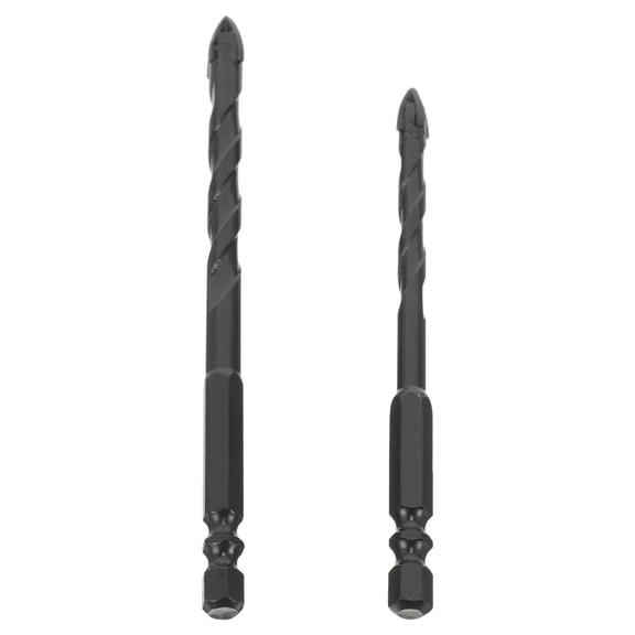 Amosfun 2Pcs Alloy Drill Bit for Ceramic Tile Glass Porcelain Marble and Cement Drilling