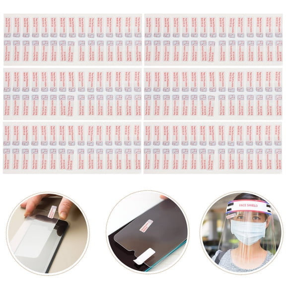 Amosfun 3000Pcs Protective Film Removing Labels Self Adhesive PP Synthetic Paper Water Resistant