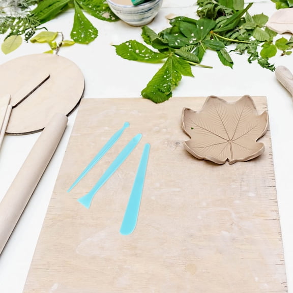 Amosfun 30Pcs Clay Sculpture Tools Kit Blue Plastic Pottery Carving Knives for Modeling and Engraving