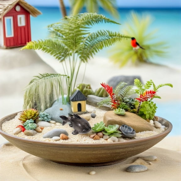 Amosfun Black Resin Shark Figurines Low Maintenance Office Decor 30Pcs