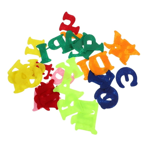 Amosfun 1 Set Safe Felt Russian Alphabet Stickers Multi-Color Classroom Wall Letters for Kids Learning