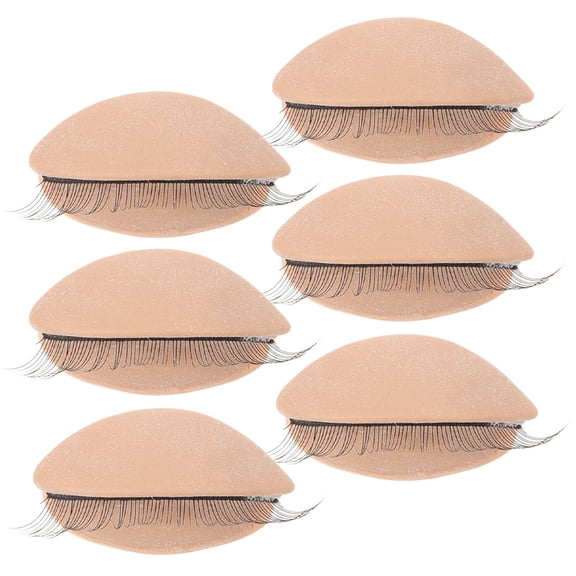 Amosfun Removable Eyelids for Eyelash Extension Training, Multi-Color, Durable, Smooth Surface, 3Pairs