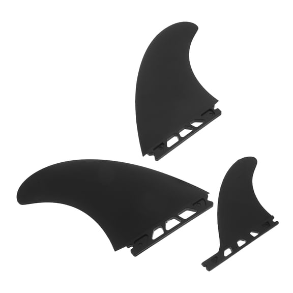 Amosfun 3Pcs Durable Paddle Board Fin Set with Reinforced Material for Stable Stand Up Paddleboarding