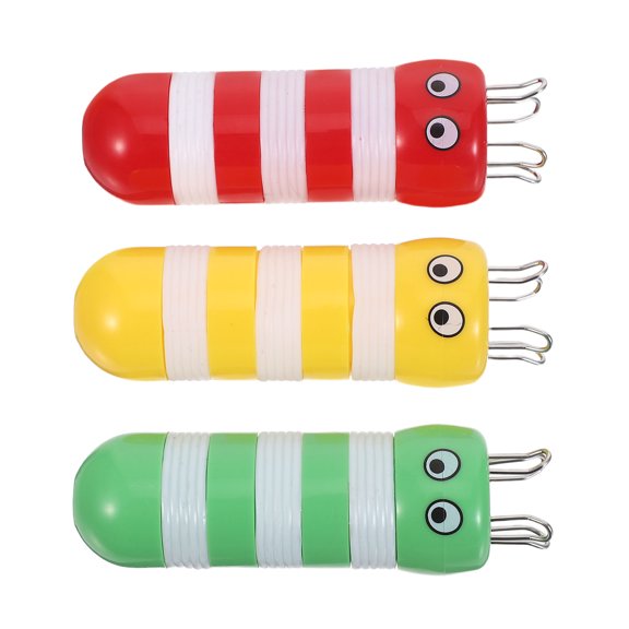 Amosfun 3Pcs Lightweight Plastic Knitting Bee Shape Spool Set DIY Cord Maker Knitting Tube Maker Tool