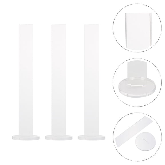Amosfun 3Sets Acrylic Tape Rack for Home Storage Transparent Tape Holder Stand Organizer