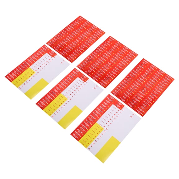 Amosfun 3Sets Waterproof Electrical Panel Markers Breaker Box Labels Red Self Adhesive for Home Use