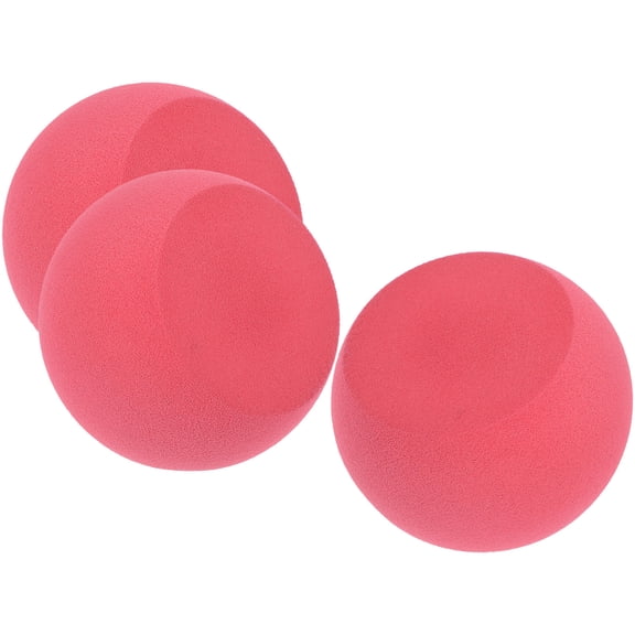 Amosfun Makeup Sponge Applicator Egg Shape Red 3Pcs