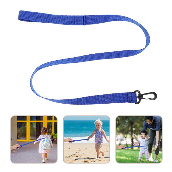 Amosfun 3pcs Outdoor Safety Leash Nylon Blue Anti Lost Walking Rope For Travel