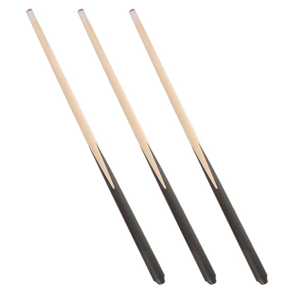 Amosfun 3Pcs Short Pool Cue Sticks Hardwood for Billiards Use
