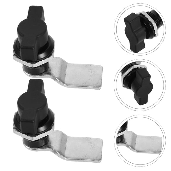 Amosfun 3pcs T Handle ABS Zinc Alloy Latch Replacement For General Users