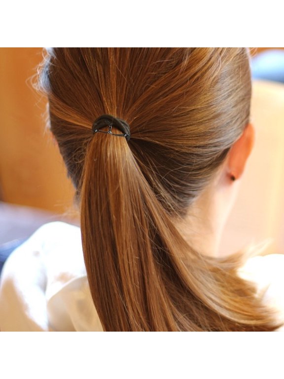 40Pcs Hair Ponytail Hooks Black for Braids Half Knots and Smooth Natural Hair