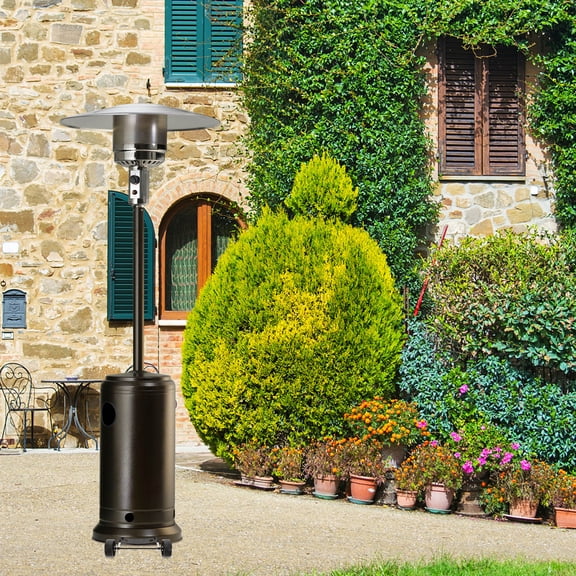 Amosfun Grill Wheels Patio Heater Wheels Black Plastic Replacement Backyard 4PCS