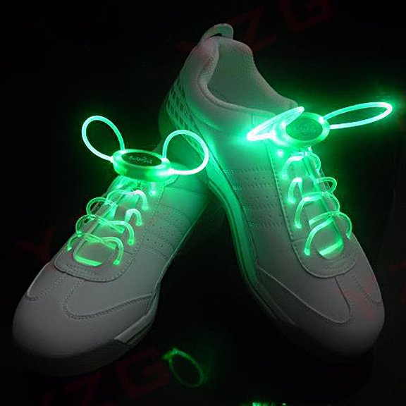 Amosfun 4Pair LED Flashing Shoelaces Assorted Color Decorative Light Up Shoelaces for Shoes