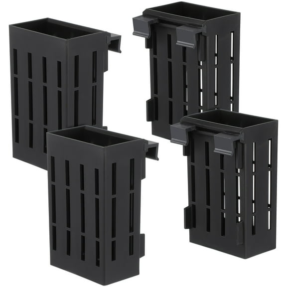 Amosfun Aquarium Plant Holders Black Plastic with Holes for Aquatic Plants